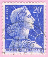 France, N° 1011B Obl. - Marianne De Muller - 1955-1961 Marianne Of Muller