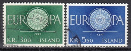 ICELAND 343-344,used,falc Hinged - Used Stamps