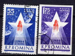 S2707 - ROMANIA ROUMANIE AERIENNE Yv N°173/74 - Gebraucht