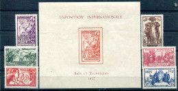 Madagascar      193/198 ** + Bloc N° 1 ** - Unused Stamps