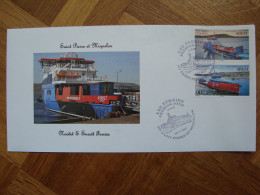 SPM/SAINT PIERRE ET MIQUELON FDC NOUVEAUX FERRIES SIGNE COMMANDANT - FDC