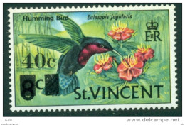 Saint-Vincent 1970 Surch. ( Colibri Madère Ou Fou-fou D'Espagne ) Mnh *** - Hummingbirds