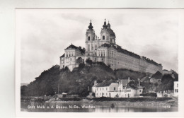 C8217) Stift MELK A. D. Donau  - NÖ - Wachau Von Der Donau Aus Gesehen ALT - Melk