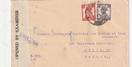 INDE ANGLAISE Lettre  1945 Pour La France CENSURE PASSED DHC / 80   DHC / 306 - 1936-47 Roi Georges VI