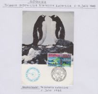 Spain Palma De Mallorca Postcard 1st Philatelic Expo Antarctica Ca Palma 1 JULY 1985 (IN156) - Events & Commemorations