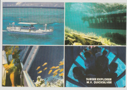 Australia QUEENSLAND QLD MV Quicksilver Cruise Boat GREAT BARRIER REEF Bolton Mutiview Postcard C1970s - Far North Queensland