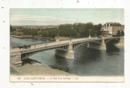 Cp , 93 , L'ILE SAINT DENIS, Le Pont De La GARENNE, Vierge - L'Ile Saint Denis