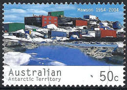 AUSTRALIAN ANTARCTIC TERRITORY (AAT) 2004 50c, Multicoloured, 50th Anniversary Mawson Station-Mawson Station FU - Used Stamps