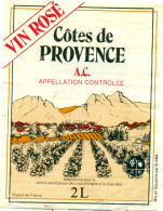 (M15) Etiquette - Etiket - Côtes De Provence - Vin Rosé - Pink Wines