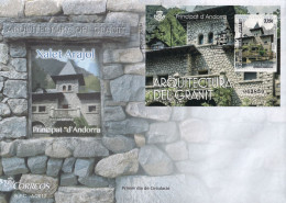Andorra Española Nº 461 En Sobre Primer Dia - Covers & Documents