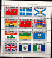CANADA  1979 FLAG MINI SHEET MI No 731-42 MNH VF!! - Blocks & Sheetlets