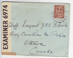 IRLAND   EIRE   Zensurbrief  Censored Cover  Lettre Censure 1943 To Canada - Storia Postale
