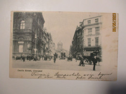 CASTLE STREET LIVERPOOL , TRAM , 1902 TO FINLAND - Liverpool