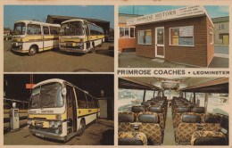 Primrose Coaches Leominster Hereford 1980s Rare Advertising Postcard - Herefordshire