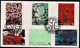 New Zealand 2015 Maori Art - Kowhaiwhai Block Of 6 Self-adhesives Used - Used Stamps
