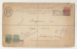 South Africa ZA Republiek Postal Stationery Registered Letter Cover Posted 1900 B230510 - Nouvelle République (1886-1887)