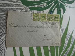 Lettre Allemagne Deutschland X4TP Inflation 10  Milliarden 1923 HAVEN  Pour Zurich - Covers & Documents