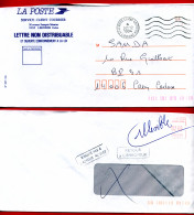 1994 - Lettre Du SERVICE CLIENT COURRIER De Libourne Avec L'enveloppe Objet De La Recherche - - Lettere In Franchigia Civile