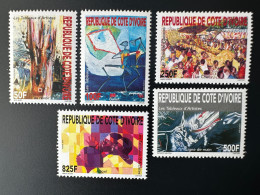 Côte D'Ivoire Ivory Coast 2004 Mi. 1309 - 1313 Tableaux D'artistes Painting Art Kunst RARE MNH** - Ivoorkust (1960-...)