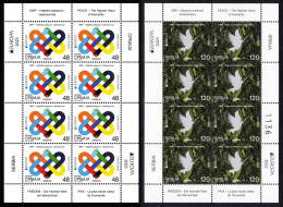 Serbia 2023 Europa CEPT PEACE The Highest Value Of Humanity Fauna Birds Mini Sheet MNH - 2023