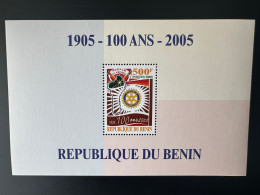 Bénin 2005 Mi. Bl. 60 S/S Bloc Rotary Club International Cotonou ACD Servir D'abord MNH** - Rotary, Club Leones