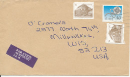 Ireland Cover Sent Air Mail To USA 1990 ?? - Lettres & Documents