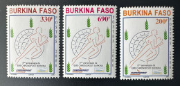 Burkina Faso 2006 Mi. 1891 - 1893 5ème Anniversaire De EMS Chronopost - Burkina Faso (1984-...)