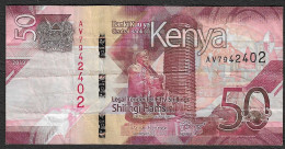 Kenia - Banconota Circolata Da 50 Scellini P-52a - 2019 #19 - Kenya