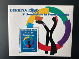 Burkina Faso 2004 Mi. Bl. 209 Xe Sommet De La Francophonie Ouagadougou - Burkina Faso (1984-...)