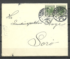 DENMARK 1912 Cover To Sorö NB! Cover Is Opened From 3 Sides! - Cartas & Documentos