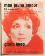 Partition Vintage Sheet Music GLORIA LASSO : Mon Jeune Amour * 70's Dorin - Cancionero