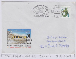 Czech Republic Postcard Antarctic Base Nelson Island Ca Praha 28.2.2009 (IN162A) - Events & Commemorations