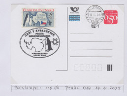 Czech Republic Postcard Czech Antarctica Museum Ca Praha 16.11.2005 (IN162B) - Événements & Commémorations