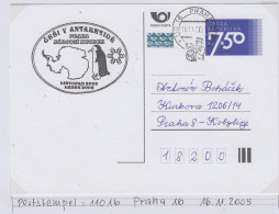 Czech Republic Postcard Czech Antarctica Museum Ca Praha 16.11.2005 (IN162C) - Events & Commemorations