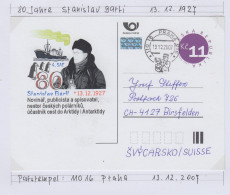 Czech Republic Postcard Polar Explorer Stanislav Barti  Ca Praha 13.12.2007 (IN164) - Events & Commemorations