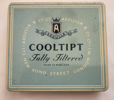 Boite De Cigarettes Vide Abdulla COOLTIPT Fully Filtered New Bond Street London - Boites à Tabac Vides