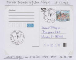 Czech Republic Postcard "1st Czech On South Pole" Ca Praha 26.12.1969 (IN166) - Événements & Commémorations