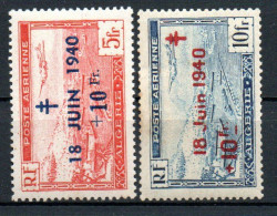 Col33 Colonie Algérie PA N° 7 & 8 Neuf X MH Cote : 4,00€ - Airmail