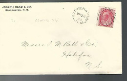 57996) Canada 1902 Stonehaven Bathurst Halifax Postmark Cancel Duplex Closed Post Office - Cartas & Documentos