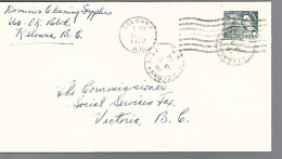 58003) Canada Closed Post Office Kelowna Sub 3  1972  Postmark Cancel - Briefe U. Dokumente