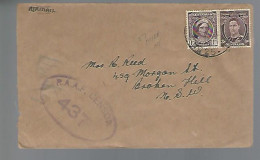 58014)  Australia R.A.A.F Censor Postmark Cancel  - Covers & Documents