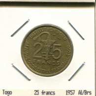 25 FRANCS 1957 TOGO Pièce #AS348.F - Togo