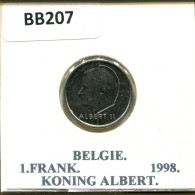 1 FRANC 1998 DUTCH Text BELGIQUE BELGIUM Pièce #BB207.F - 1 Frank