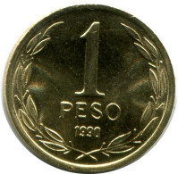 1 PESO 1990 CHILI CHILE UNC Pièce #M10141.F - Chili