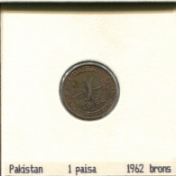 1 PAISA 1962 PAKISTAN Pièce #AS069.F - Pakistán