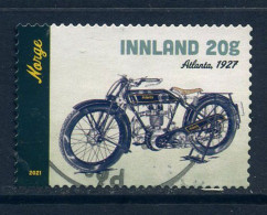 Norway 2021 - Moped & Motorcycles, Used Stamp. - Gebruikt