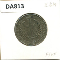 2 DM 1961 F M.Planck BRD ALLEMAGNE Pièce GERMANY #DA813.F - 2 Mark