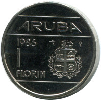 1 FLORIN 1986 ARUBA Coin (From BU Mint Set) #AH023.U - Aruba