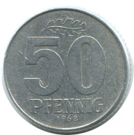 50 PFENNIG 1968 A DDR EAST GERMANY Coin #AE159.U - 50 Pfennig