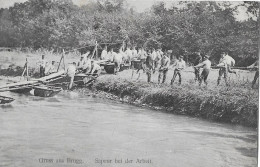 GRUSS AUS BRUGG ► Sapeur Bei Der Arbeit (Militär-Post Genie-Schulen) Anno 1912   ►selten◄ - Brugg